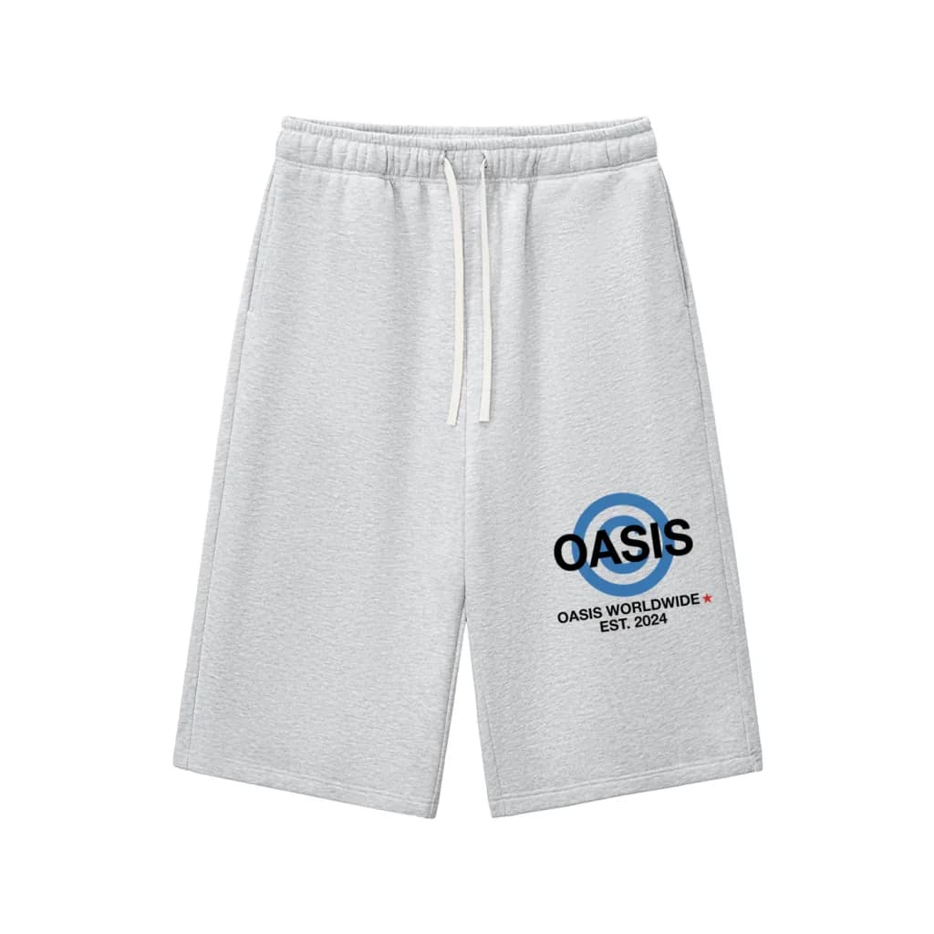 OASIS Three Quarter Shorts in heather grey