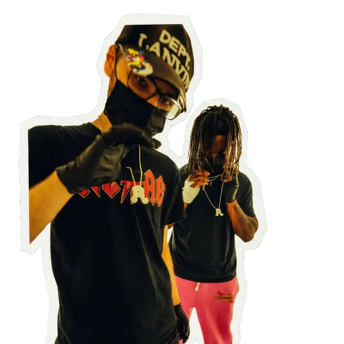 OASIS masked duo still