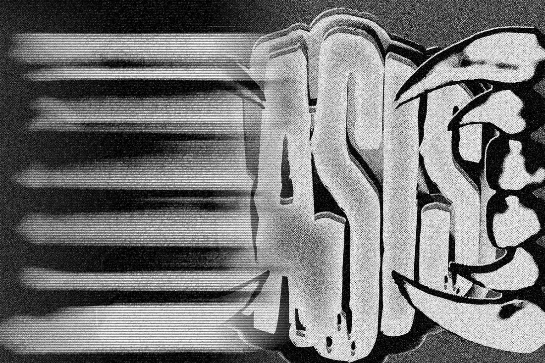 Black and white OASIS squeeze graphic