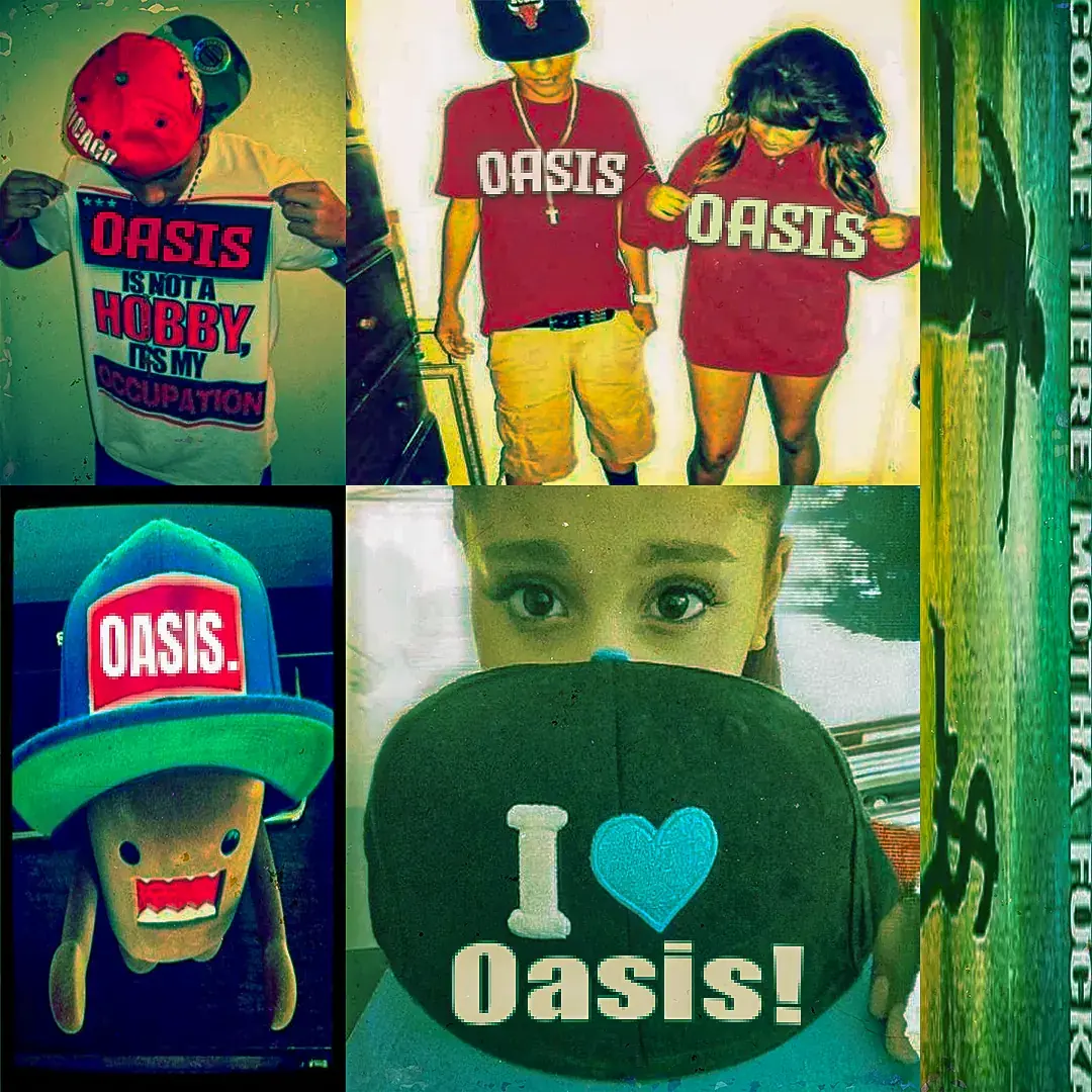 OASIS old swag collage graphic