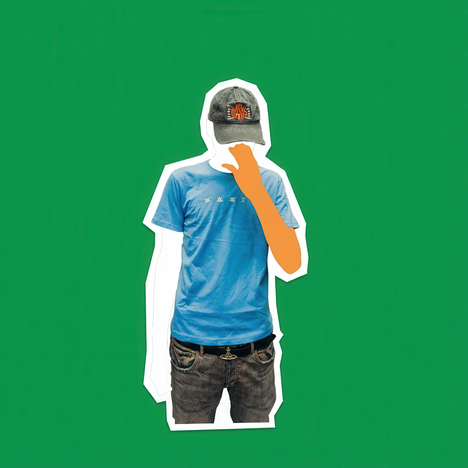 OASIS subject portrait on green background